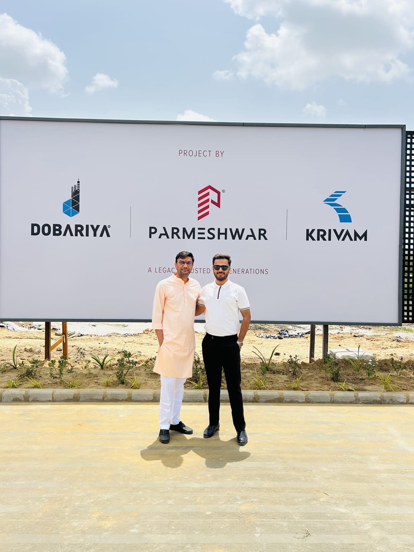 On site at the Dobariya Parmeshwar Krivam launch